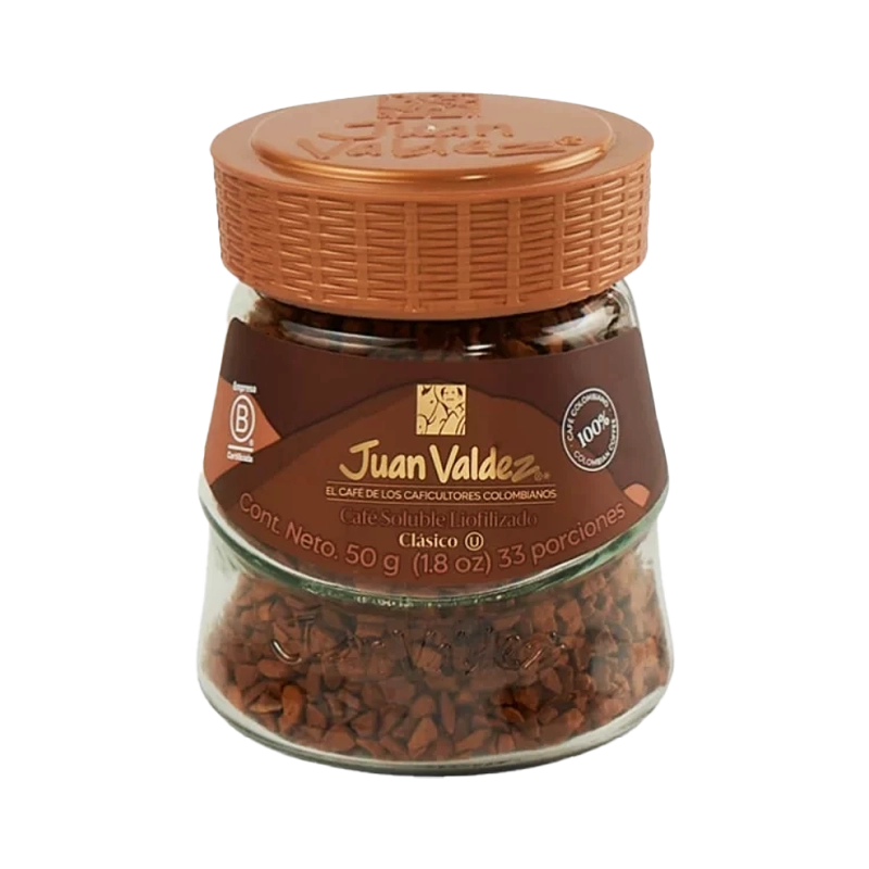 CAFE JUAN VALDEZ INSTANTANEO LIOFILIZADO X 50 G